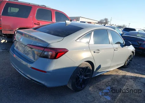 2025 Honda Civic Hybrid Sport/Sport Touring from USA, damaged, VIN 2HGFE4F87SH327155